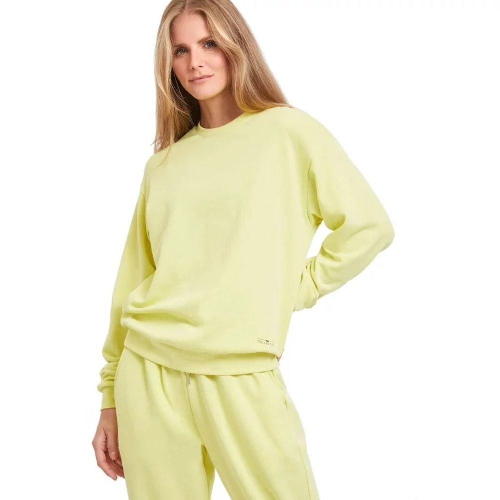 Psk Collective Easy Sweatshirt Canary Yellow size 2X